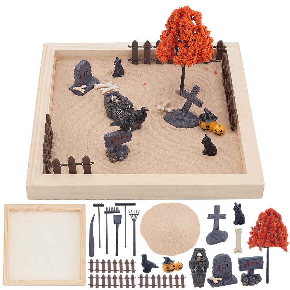 Amazon.com: WEBEEDY Halloween Mini Zen Garden Kit DIY Spooky